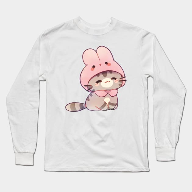 Bunny Kitty Long Sleeve T-Shirt by Cremechii